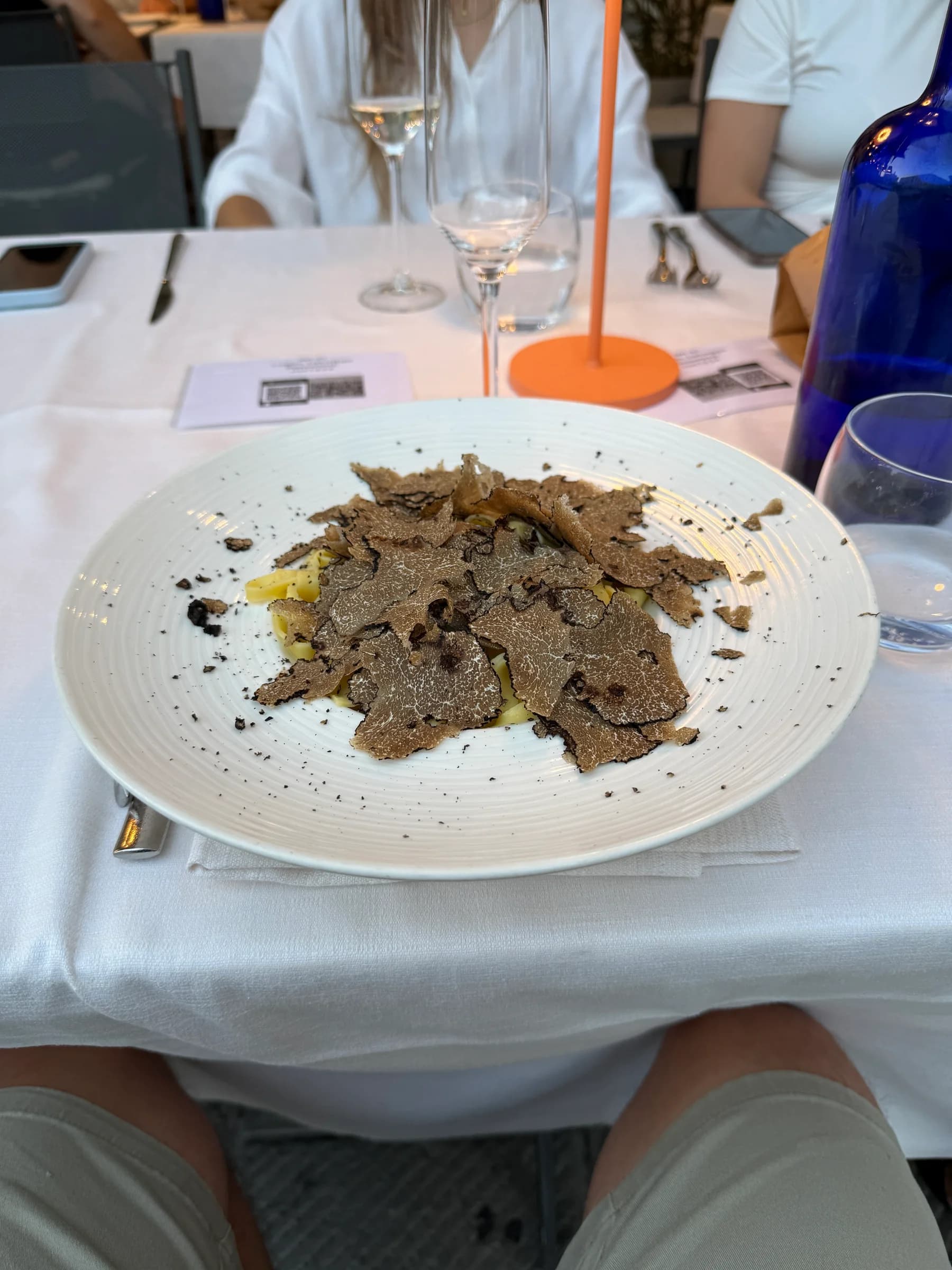 Makaron z truflami podczas wyjazdu do Włoch