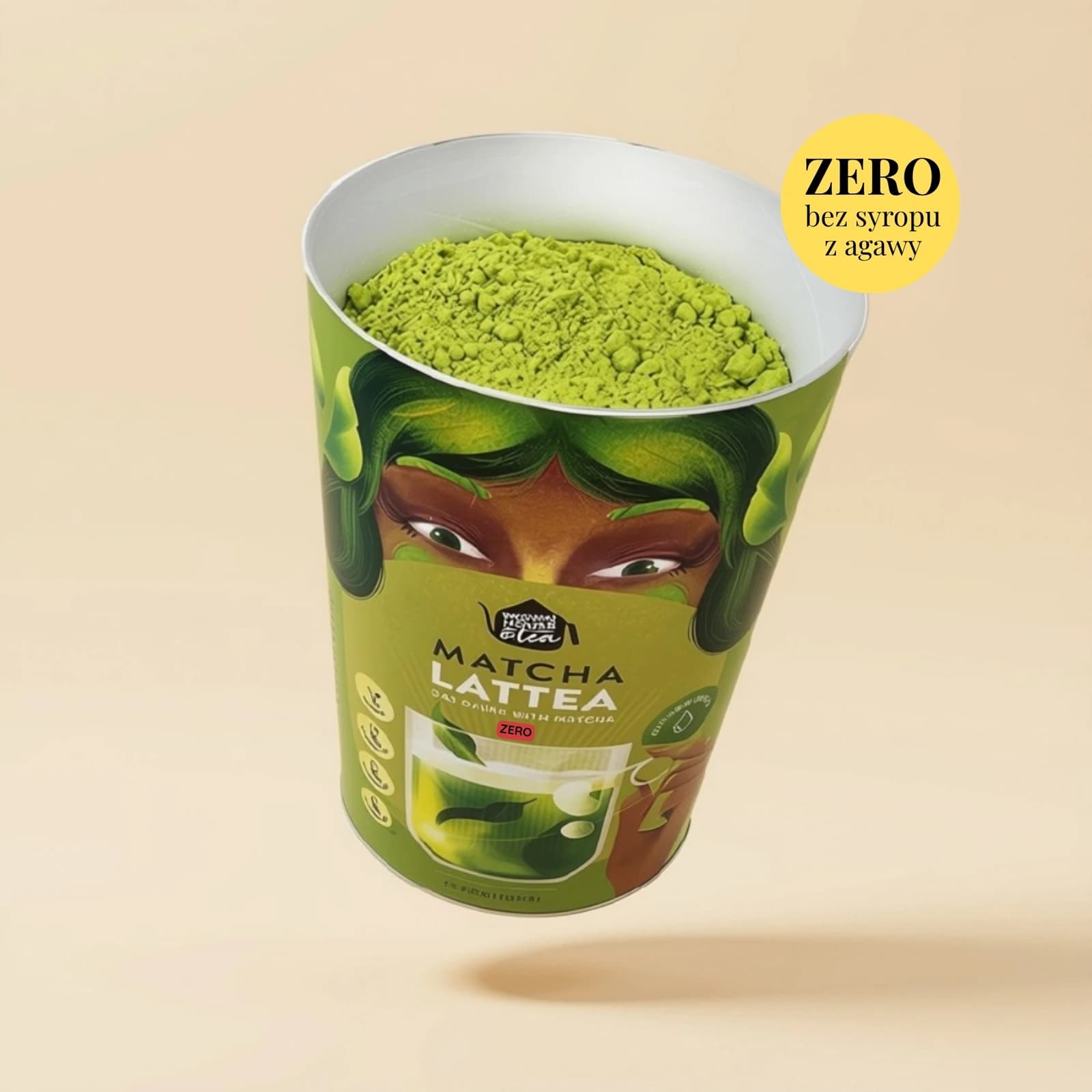 Matcha Lattea ZERO - owsiane matcha latte instant bez dodatku cukru – zdjęcie 2