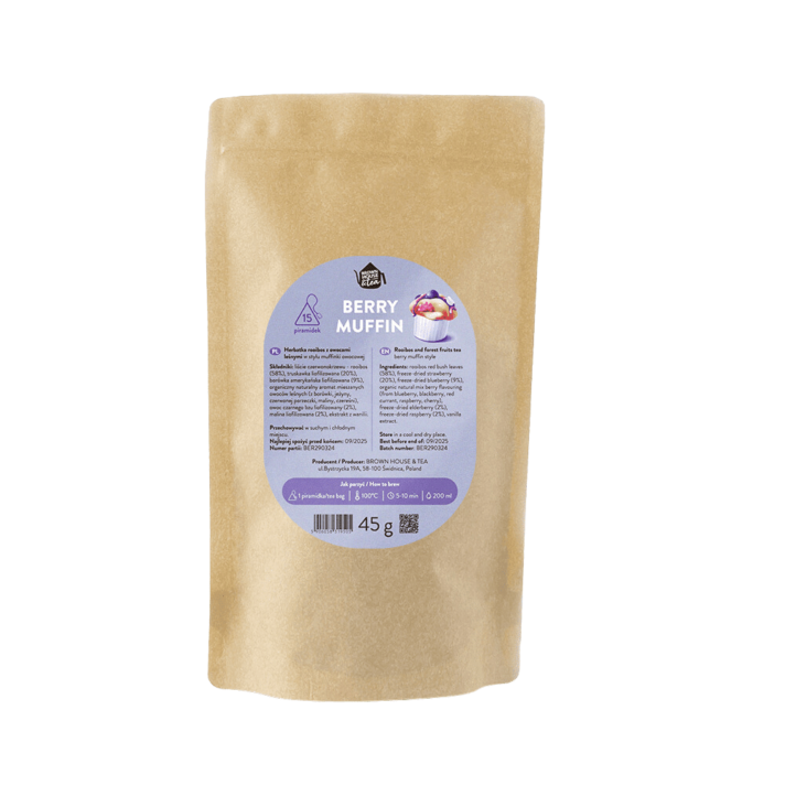 BERRY MUFFIN – herbatka rooibos z owocami leśnymi