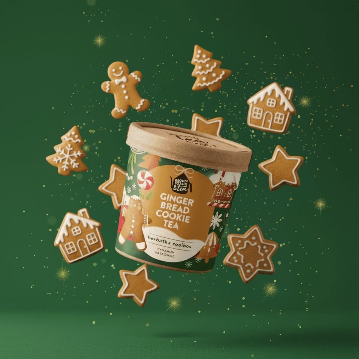 gingerbread cookie herbatka rooibos o smaku piernika świąteczna