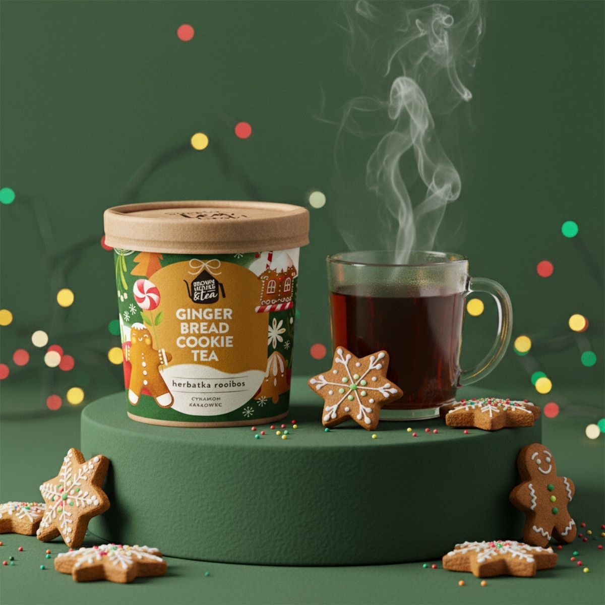 Gingerbread Cookie Tea - herbatka rooibos z cynamonem i kakaowcem - obrazek 4