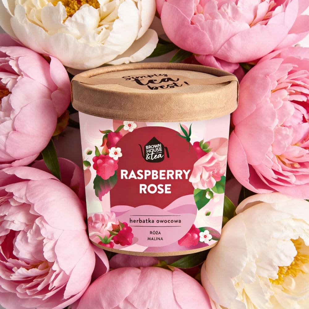RASPBERRY ROSE – herbatka owocowa o smaku malinowo-różanym – Brown ...