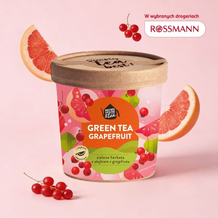 GREEN TEA GRAPEFRUIT- zielona herbata o smaku grapefruita i porzeczki